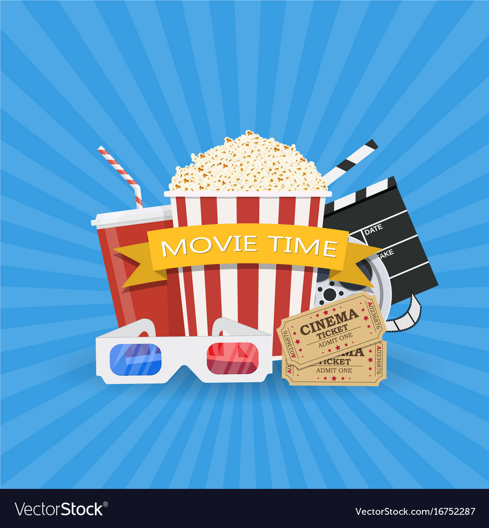 Movie poster template Royalty Free Vector Image