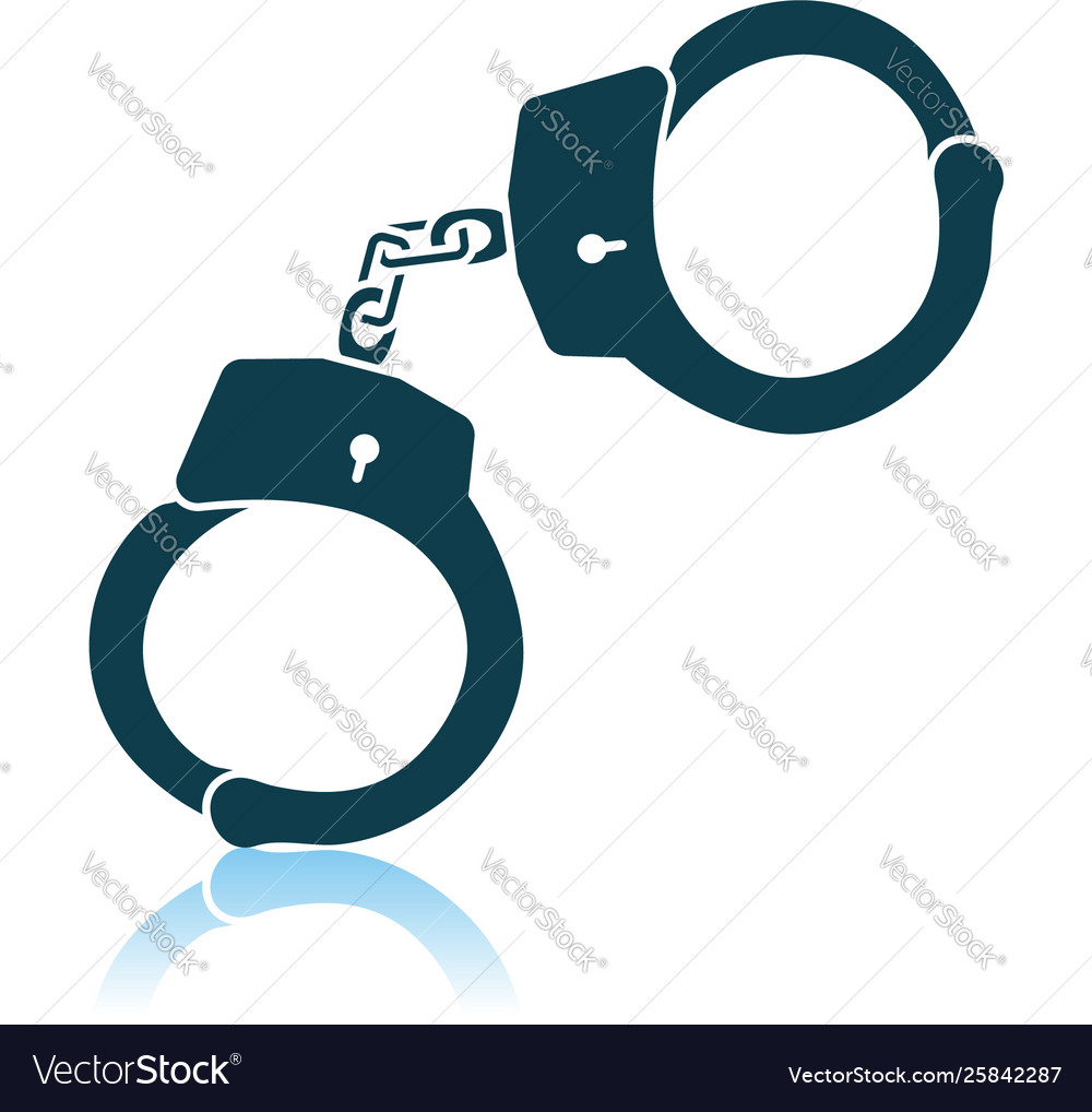 Police handcuff icon Royalty Free Vector Image