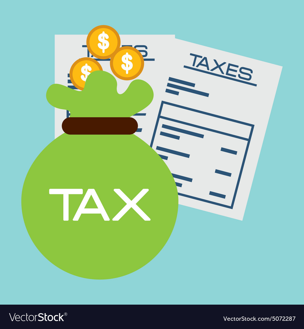 Tax concept Royalty Free Vector Image - VectorStock