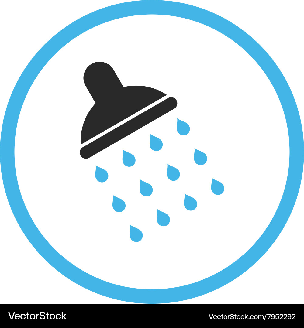 Shower flat icon Royalty Free Vector Image - VectorStock