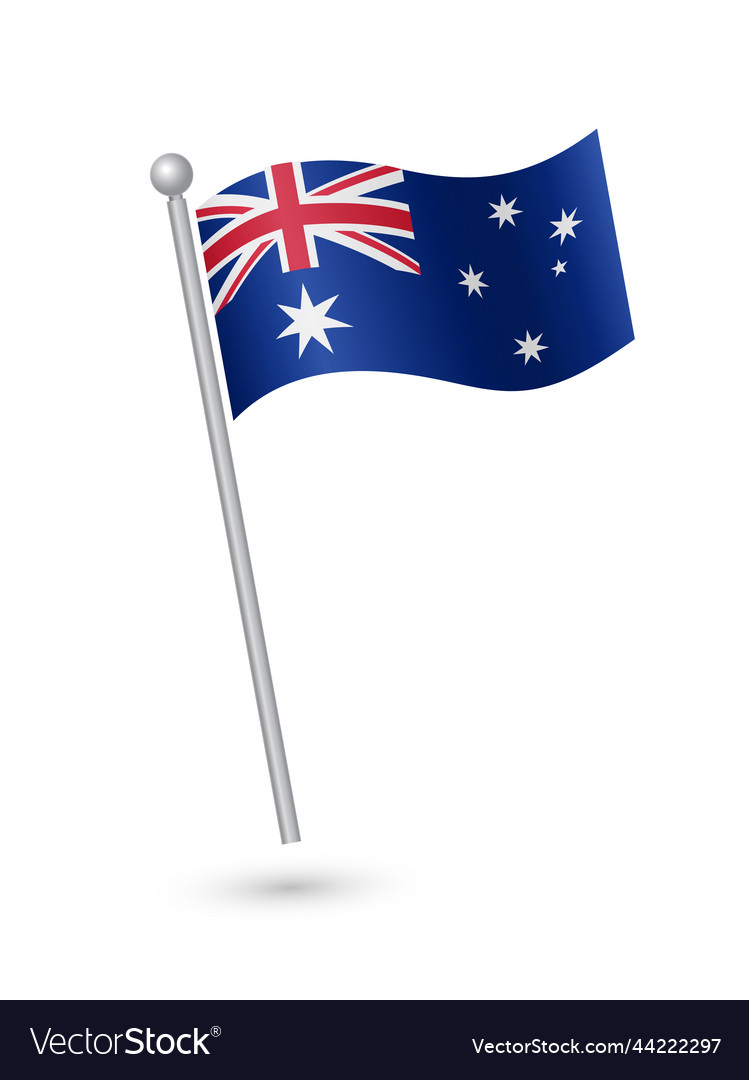 Australia flag Royalty Free Vector Image - VectorStock