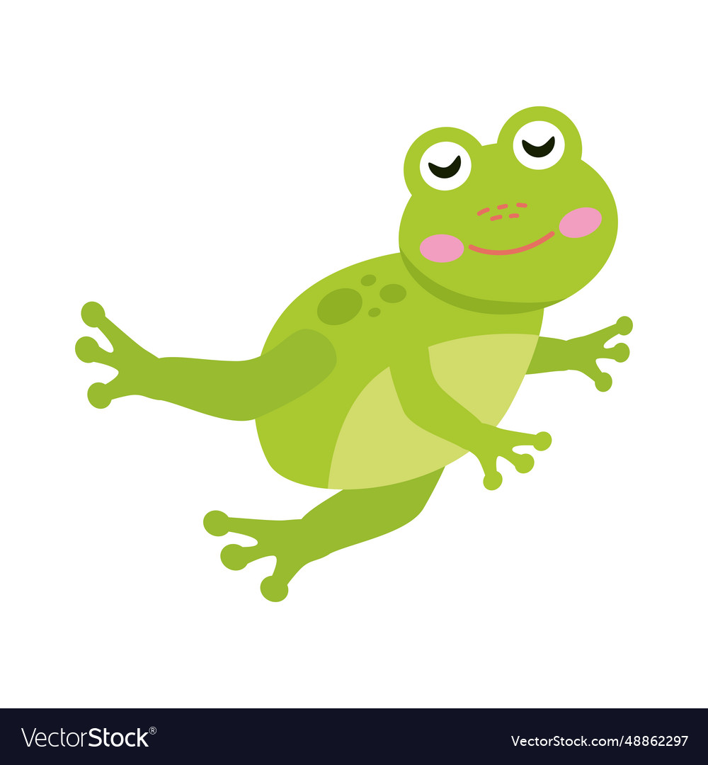 Green frog design Royalty Free Vector Image - VectorStock