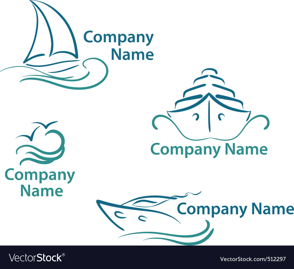 Yachting logo Royalty Free Vector Image - VectorStock