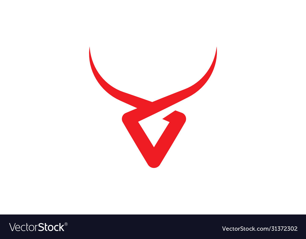 Bull logo template Royalty Free Vector Image - VectorStock