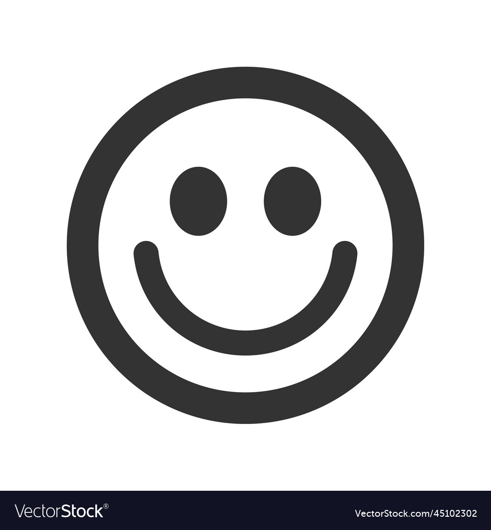 Smiley face icon Royalty Free Vector Image - VectorStock