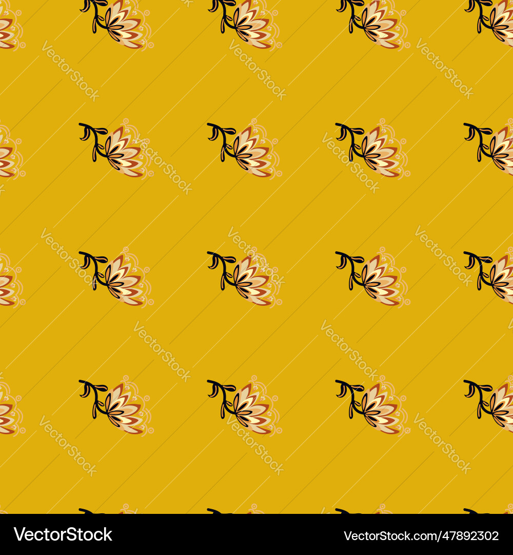 Stylized wildflower seamless pattern decorative Vector Image
