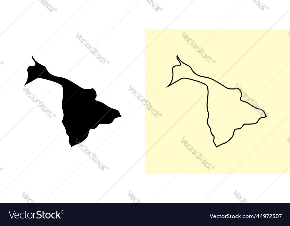 Aklan map philippines asia filled and outline Vector Image