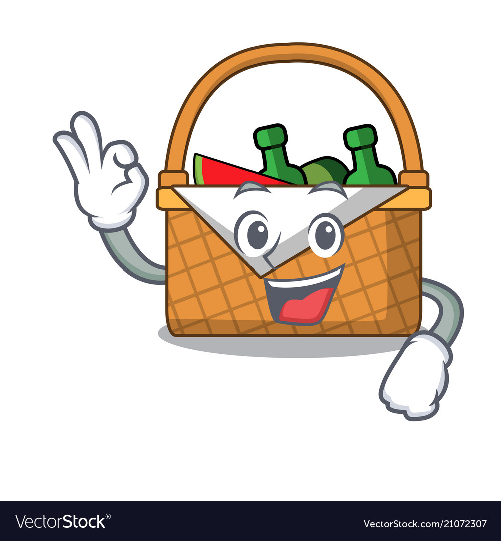 Animated Cartoon Picnic Basket