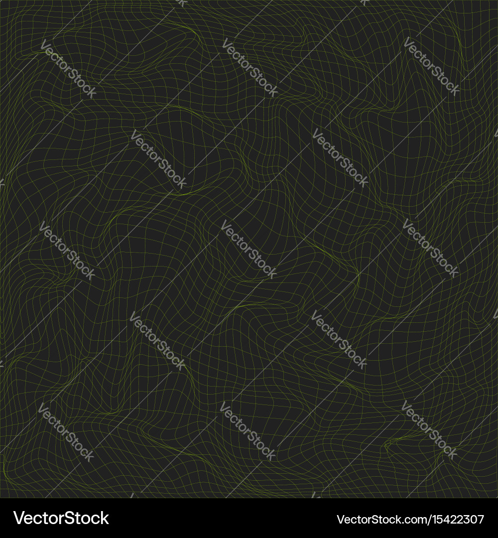 Warped parametric net surface background Vector Image