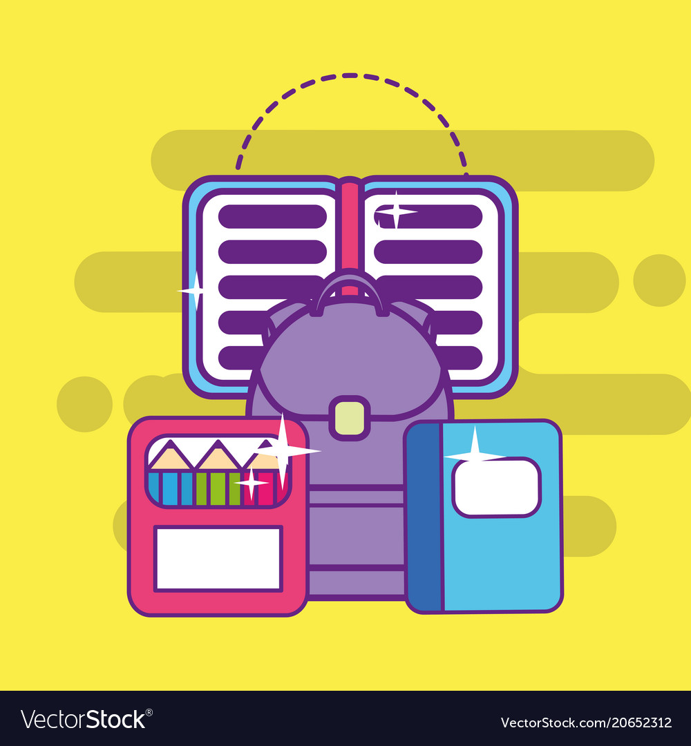 Back to school supply Royalty Free Vector Image