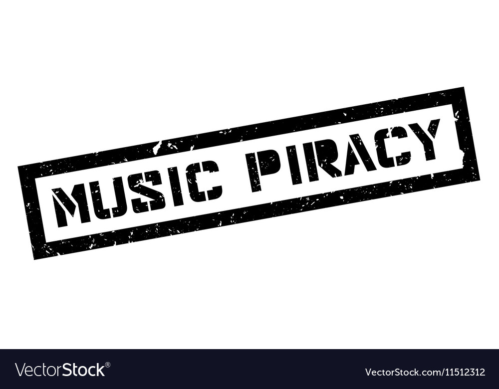 Music piracy rubber stamp