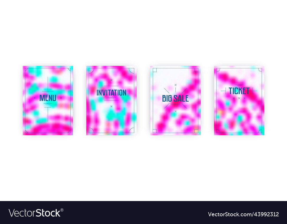 Set of cover templates vector image Set of cover templates