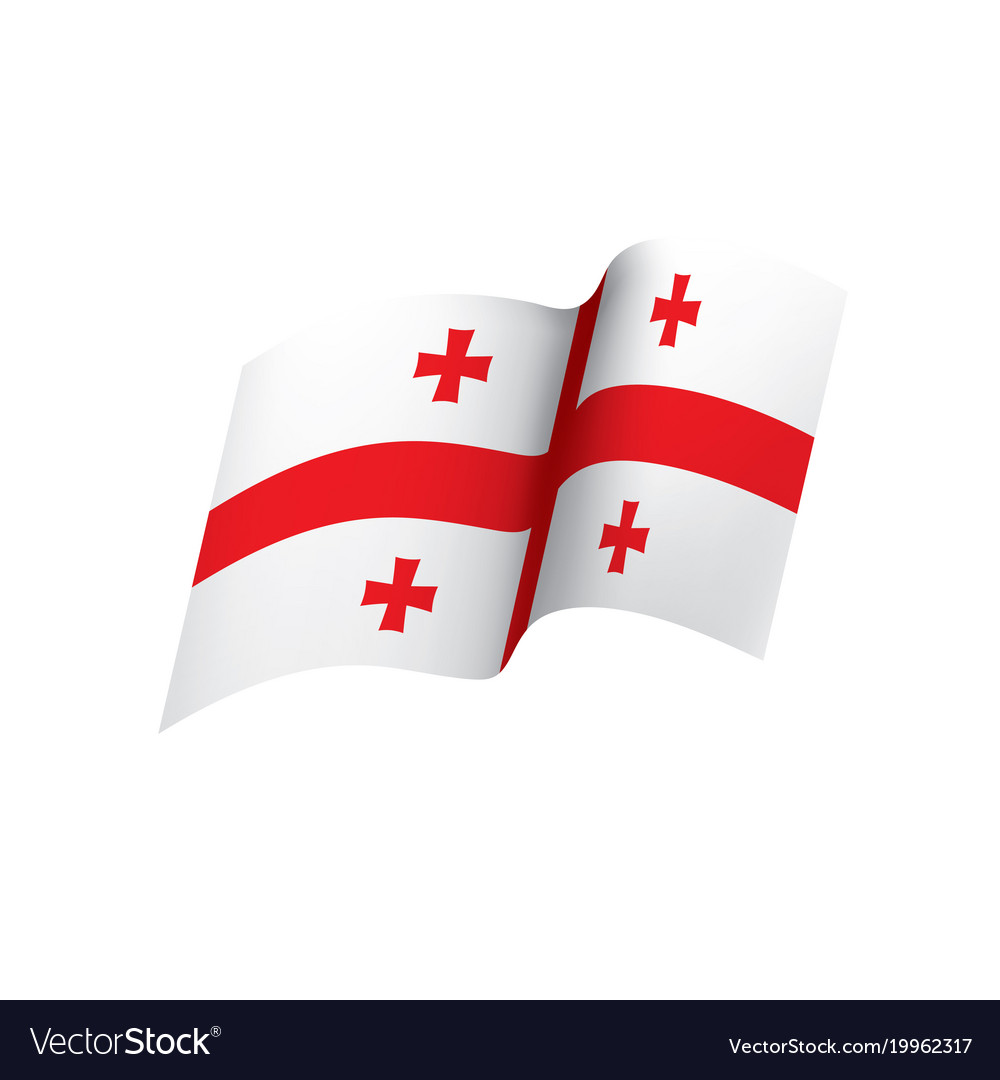 Georgia flag Royalty Free Vector Image - VectorStock