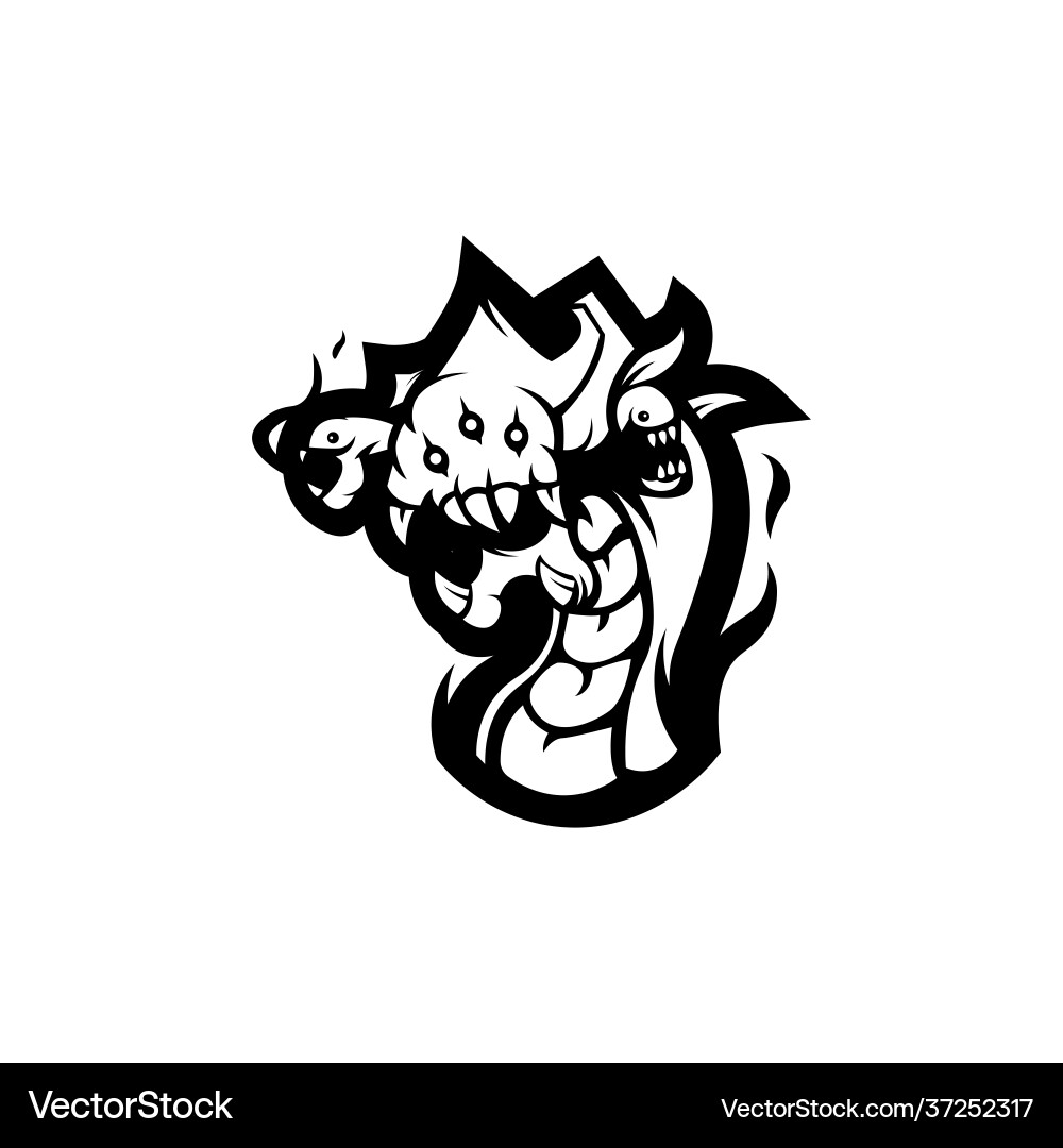 Monster mascot logo Royalty Free Vector Image - VectorStock