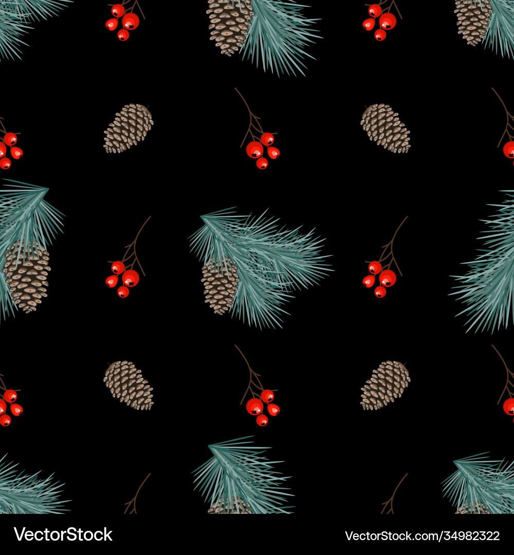 Christmas seamless pattern Royalty Free Vector Image