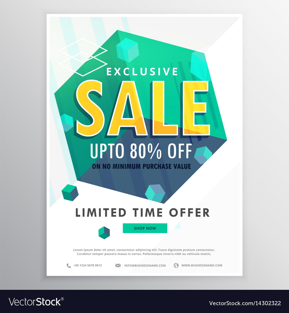 Limited time discount banner design with creative Vector Image