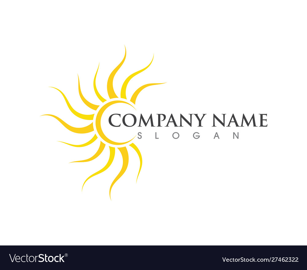 Sun Icon Logo Royalty Free Vector Image - Vectorstock