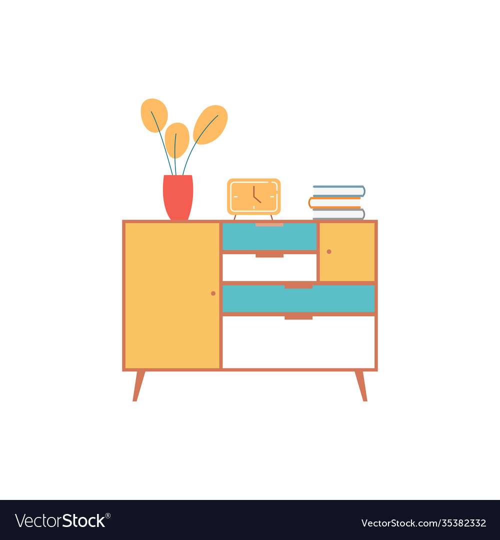 Isolated table room Royalty Free Vector Image - VectorStock