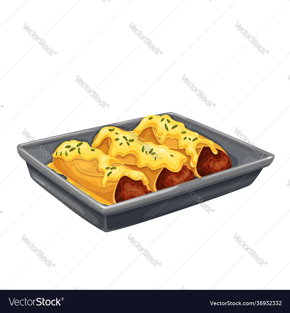 Mexican enchiladas icon Royalty Free Vector Image