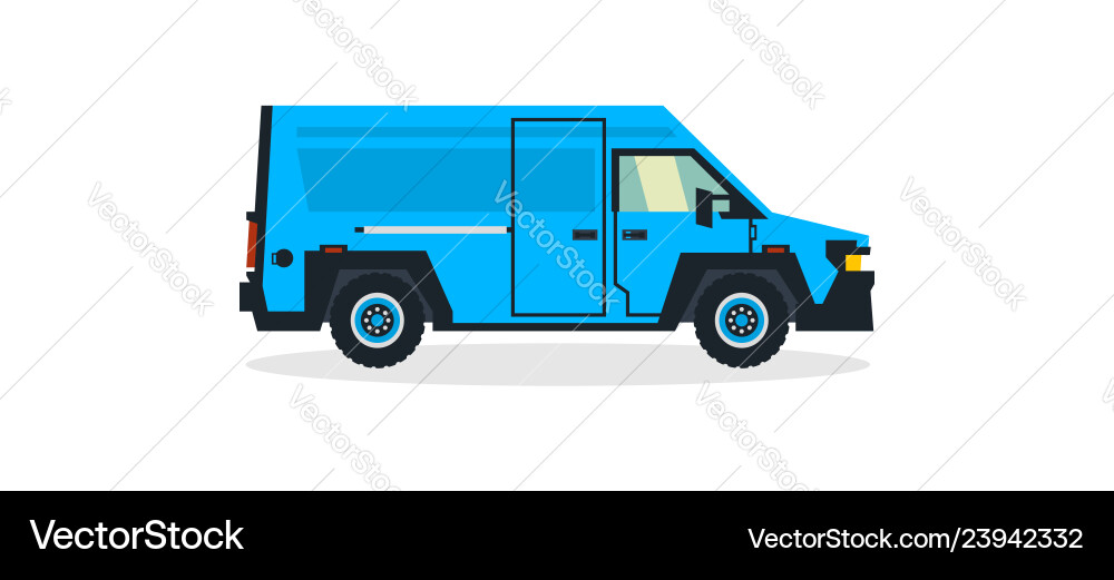 Van commercial transport for cargo Royalty Free Vector Image