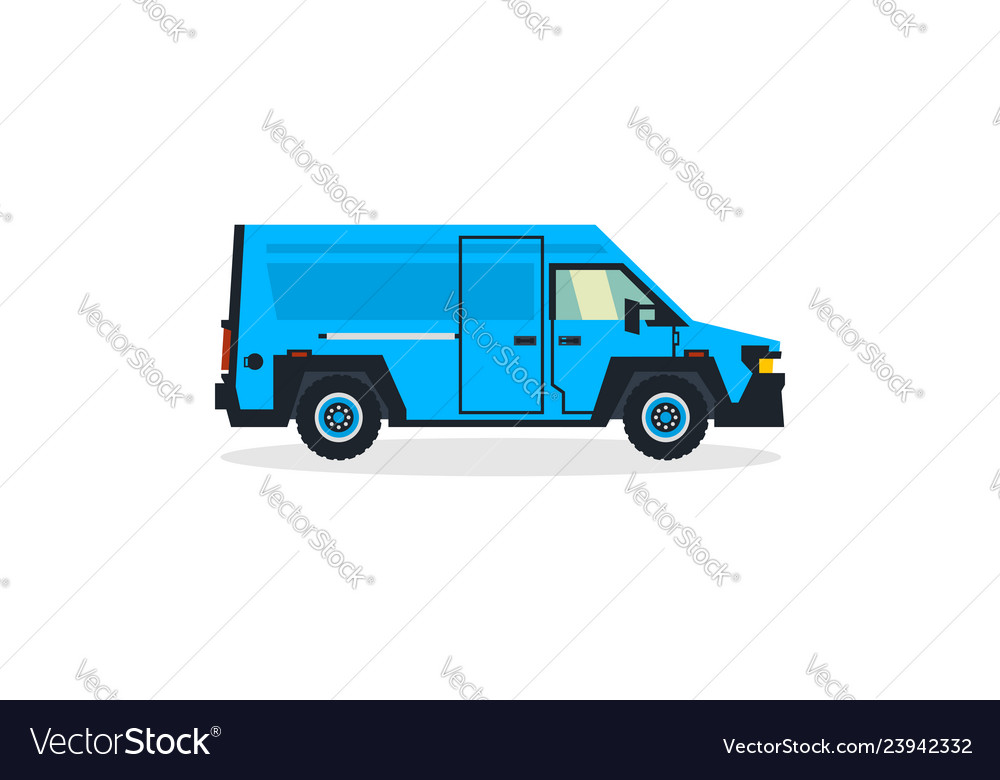 Van commercial transport transport for cargo Vector Image