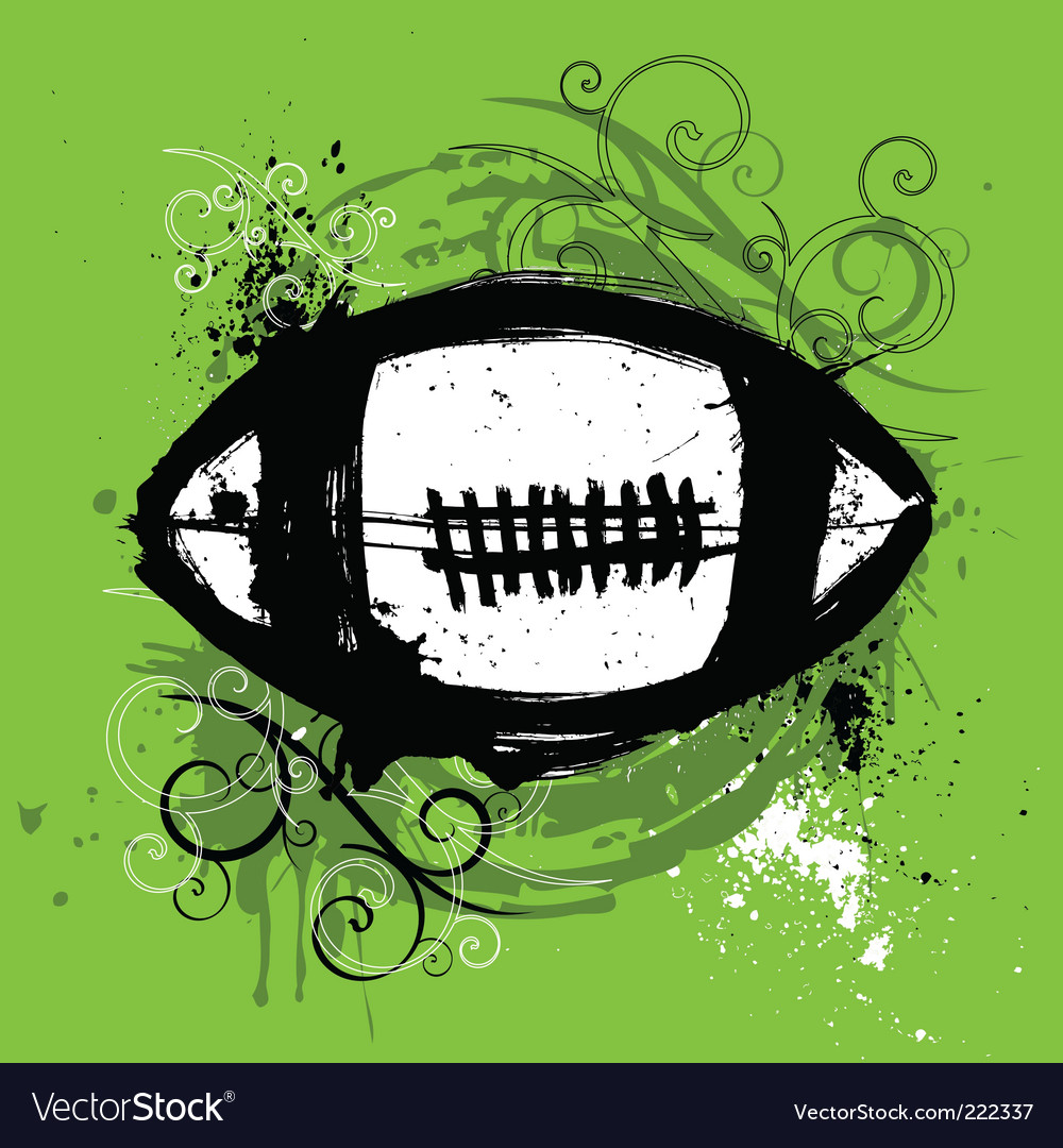 American football Royalty Free Vector Image - VectorStock