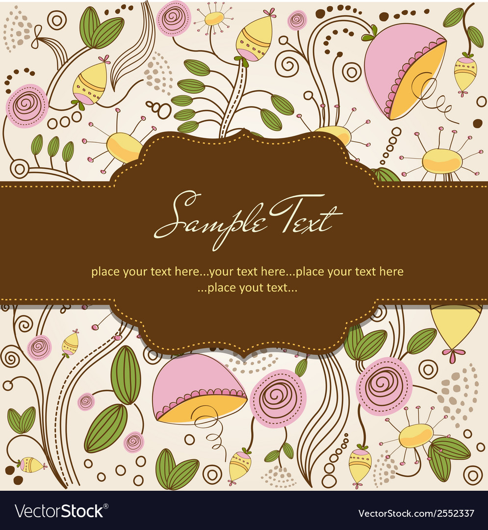 Seamless pattern background with flowers Vector Image
