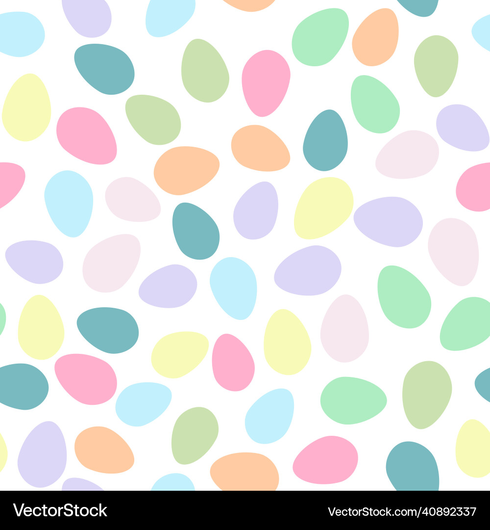 Seamless pattern with colorful easter eggs Vector Image