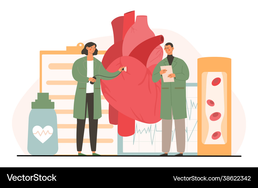 Atherosclerosis Concept Royalty Free Vector Image