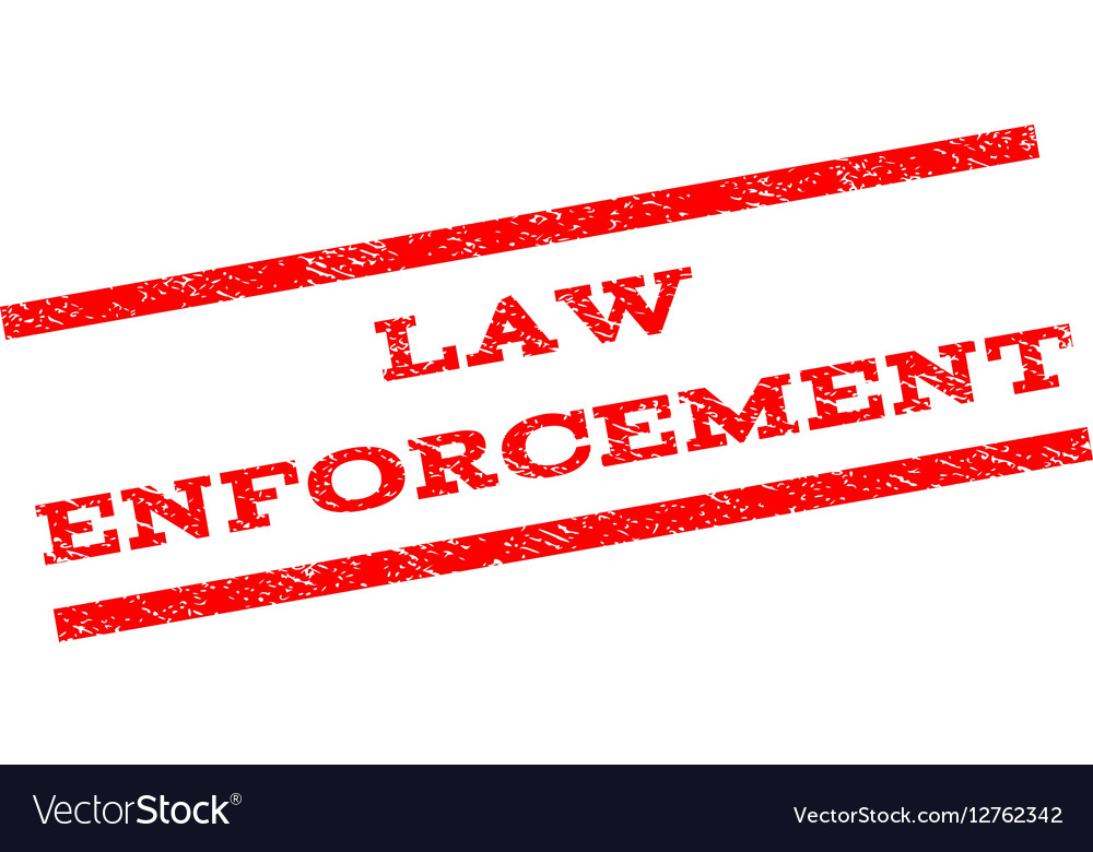 Law Enforcement Watermark Stamp Royalty Free Vector Image