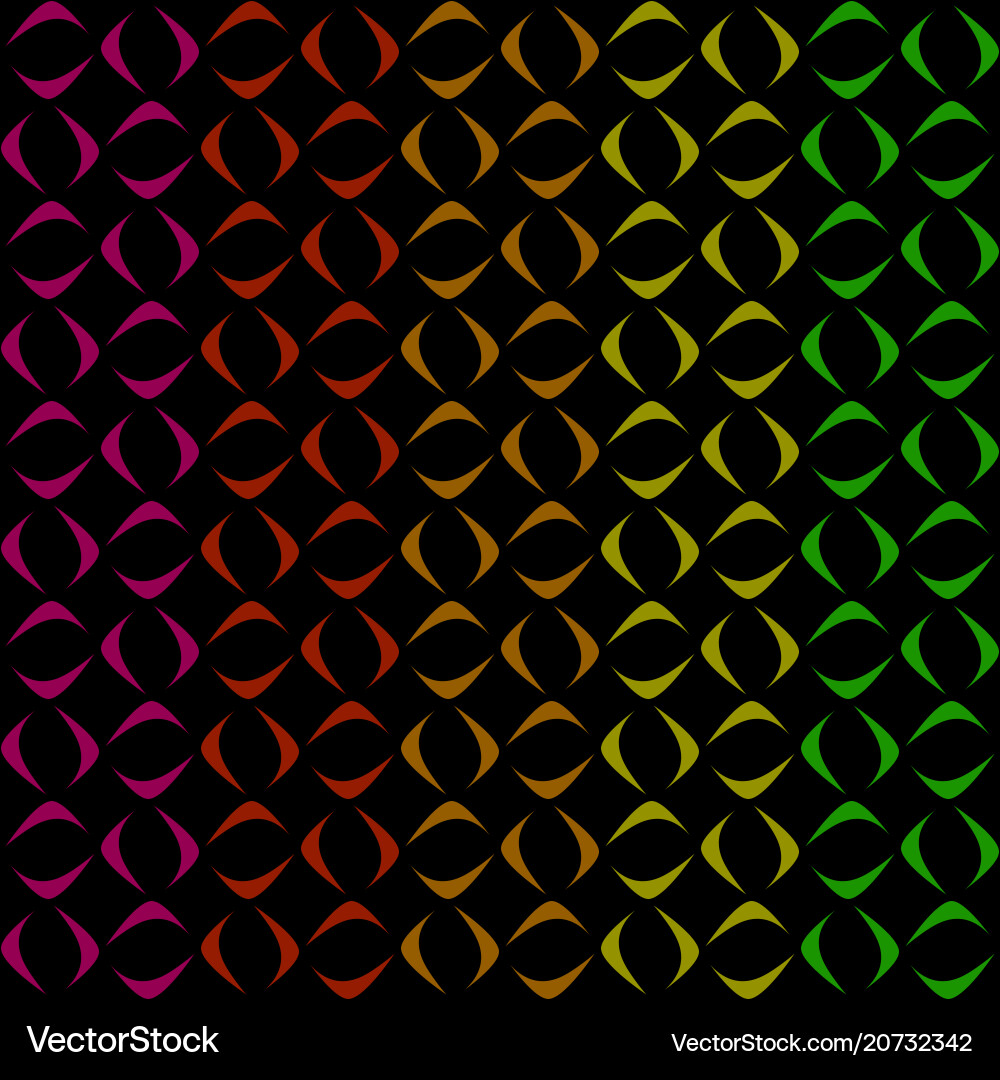 Pattern from schematic multicolored objects Vector Image