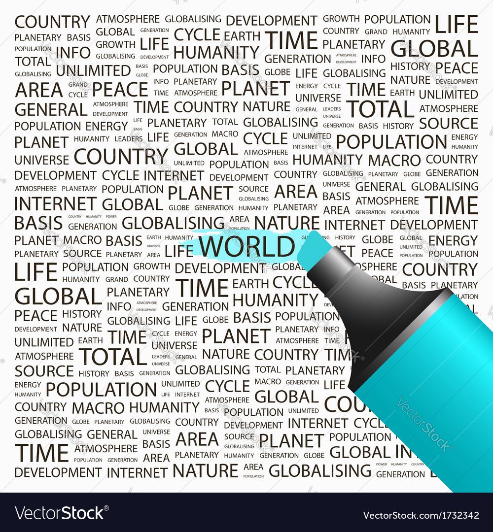 World Royalty Free Vector Image - VectorStock