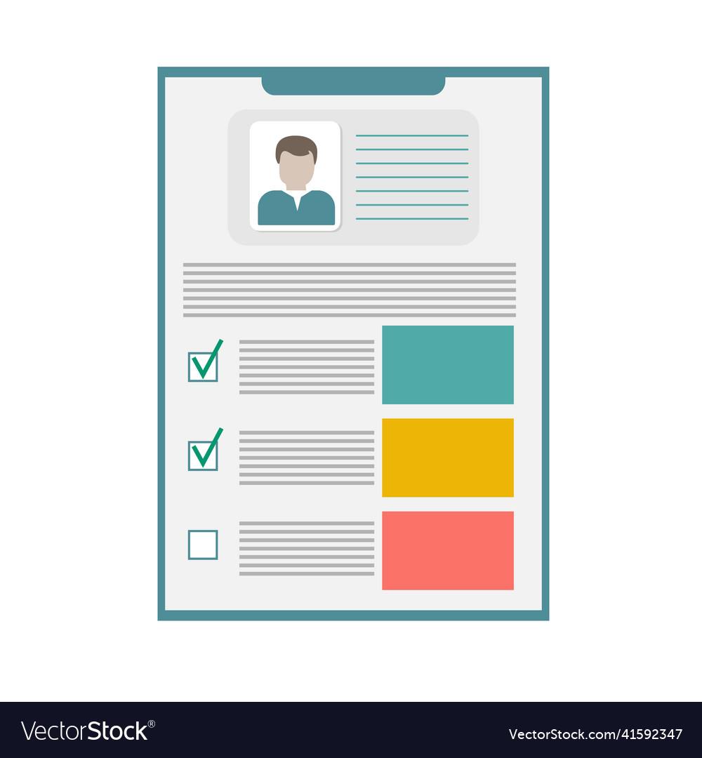 Documents with personal data Royalty Free Vector Image