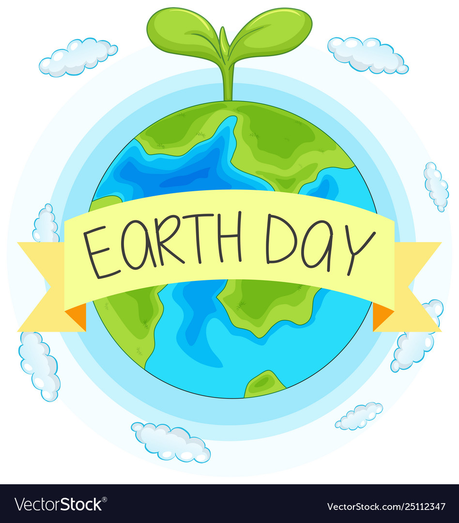 Earth day background concept Royalty Free Vector Image