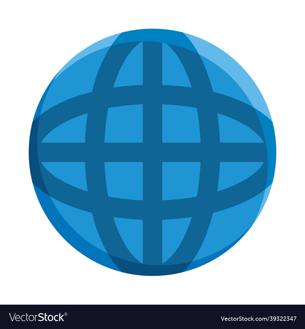 Global Sphere Icon Royalty Free Vector Image - Vectorstock