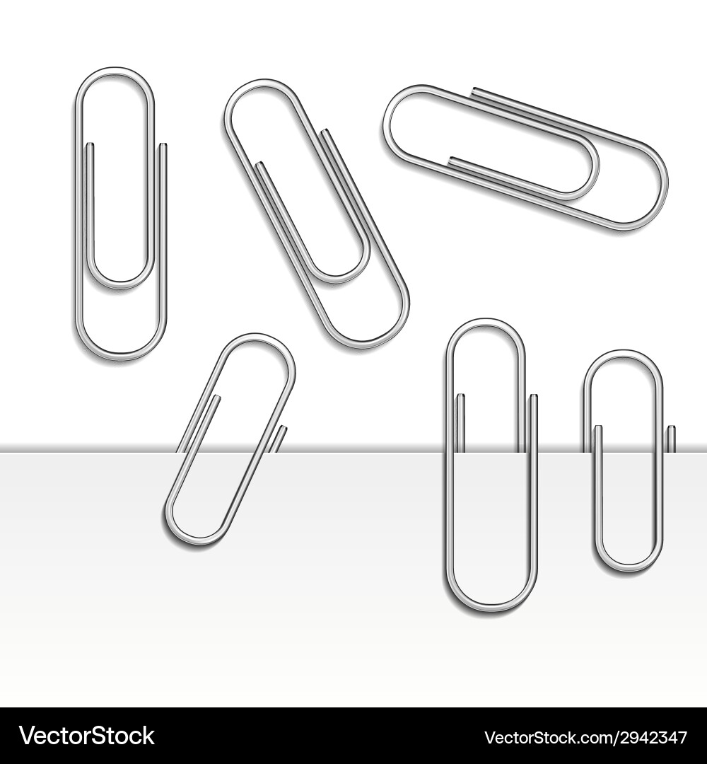 Paperclip Visual Paperclips Royalty Free Vector Image - VectorStock
