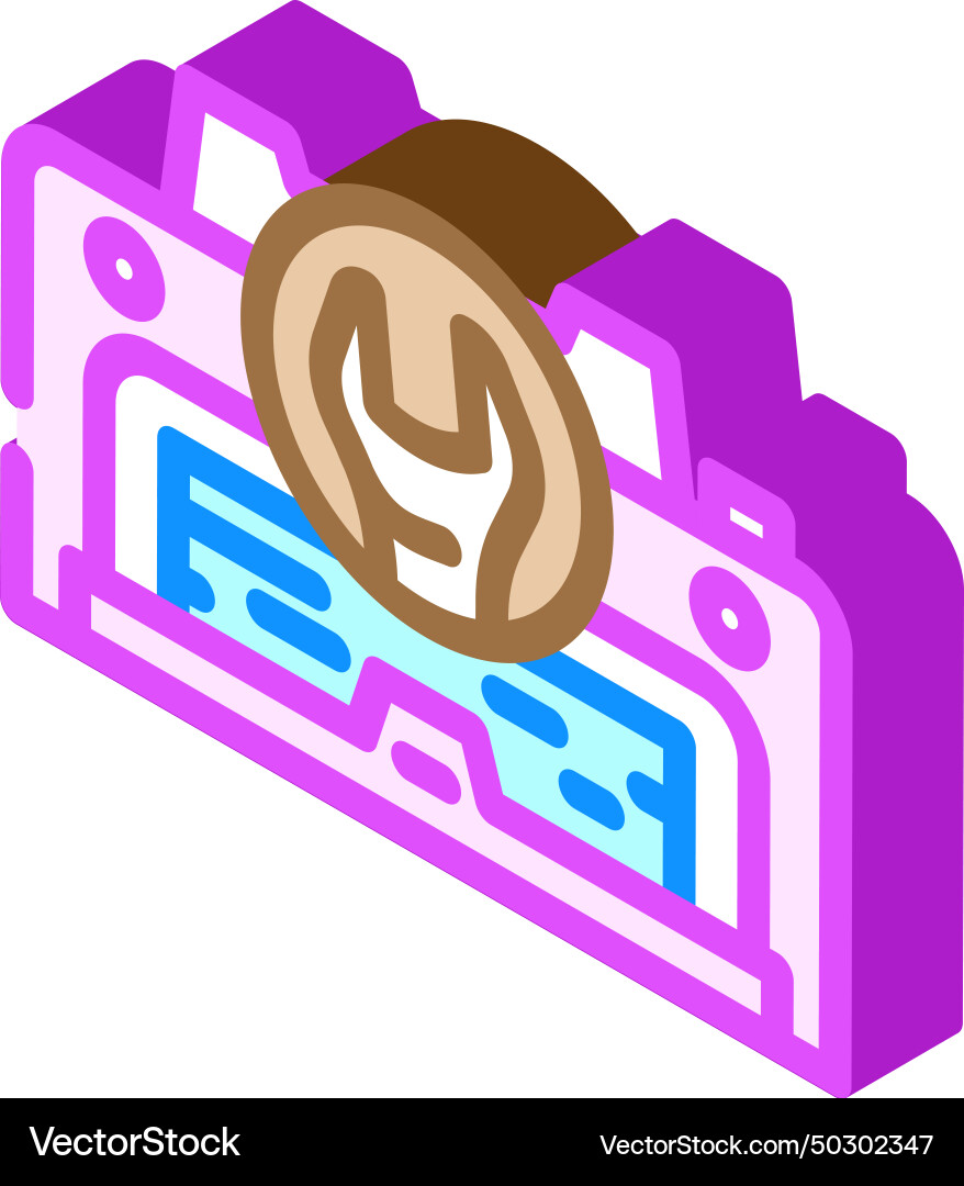 Printer fixing repair computer isometric icon Vector Image
