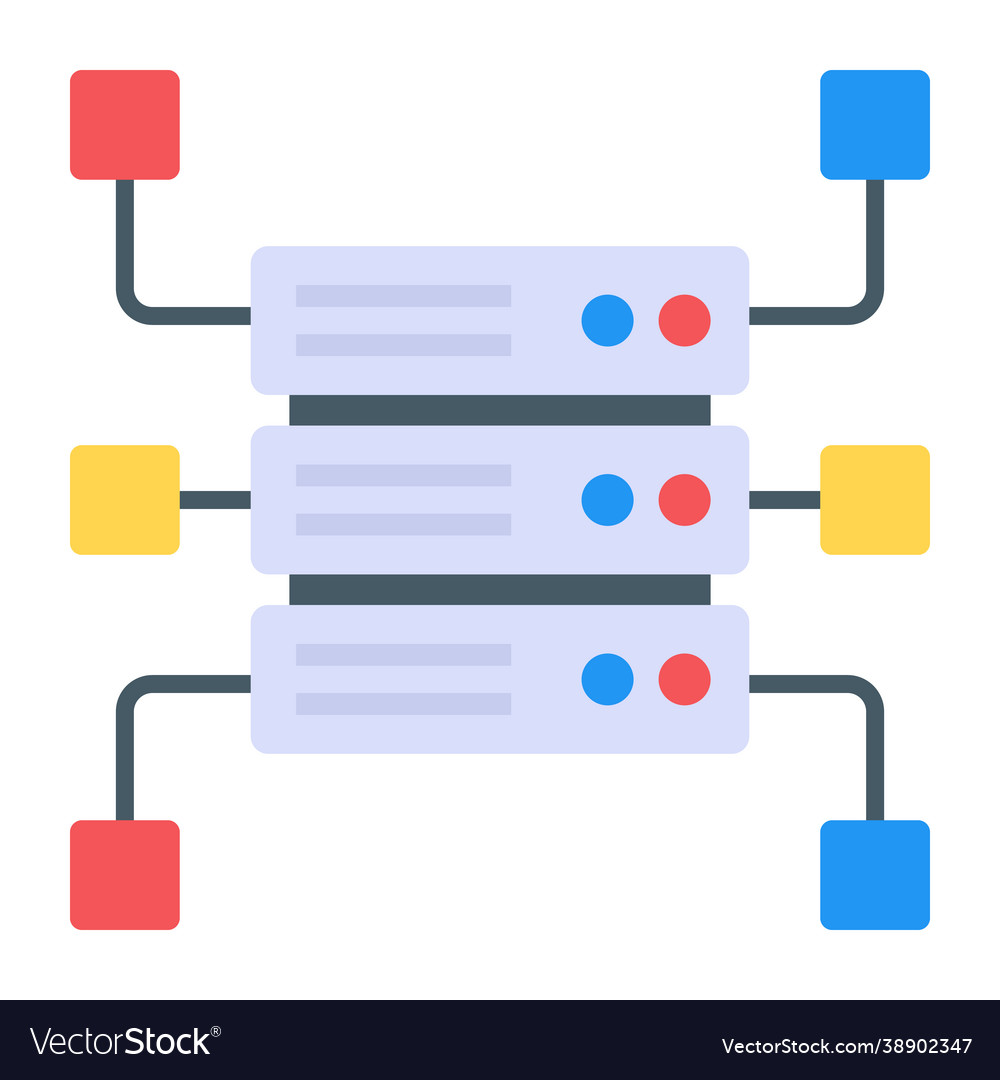 Server connection royalty free vector image vectorstock