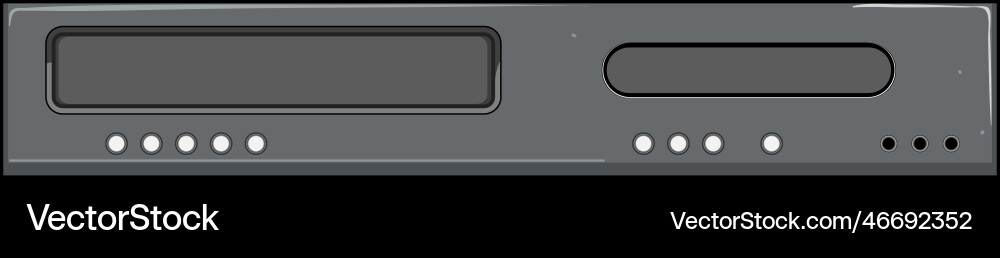 Music dvd player cartoon Royalty Free Vector Image