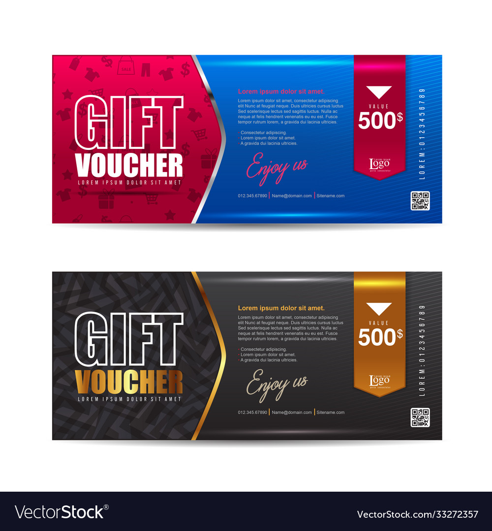 Gift Voucher 114 Royalty Free Vector Image - Vectorstock