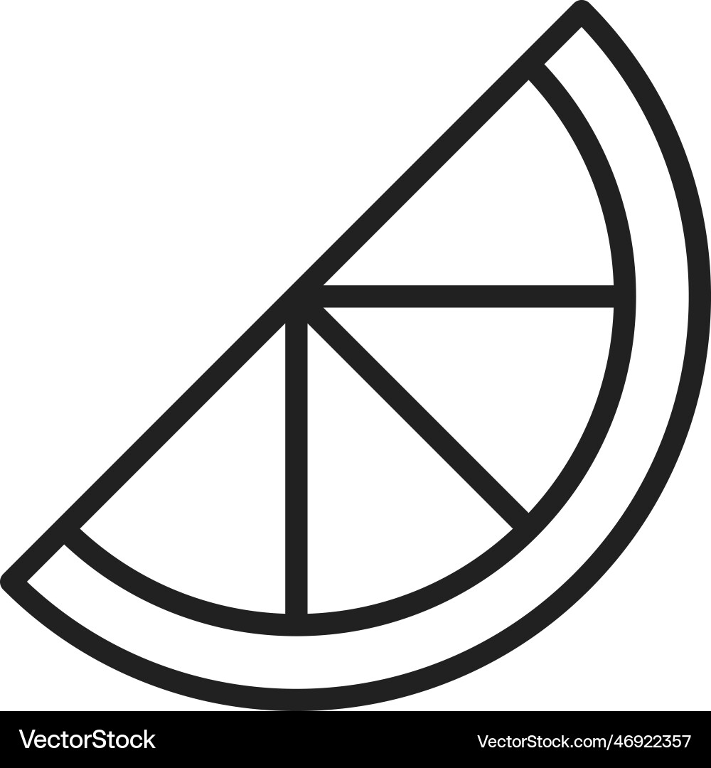 Orange slice icon image suitable Royalty Free Vector Image