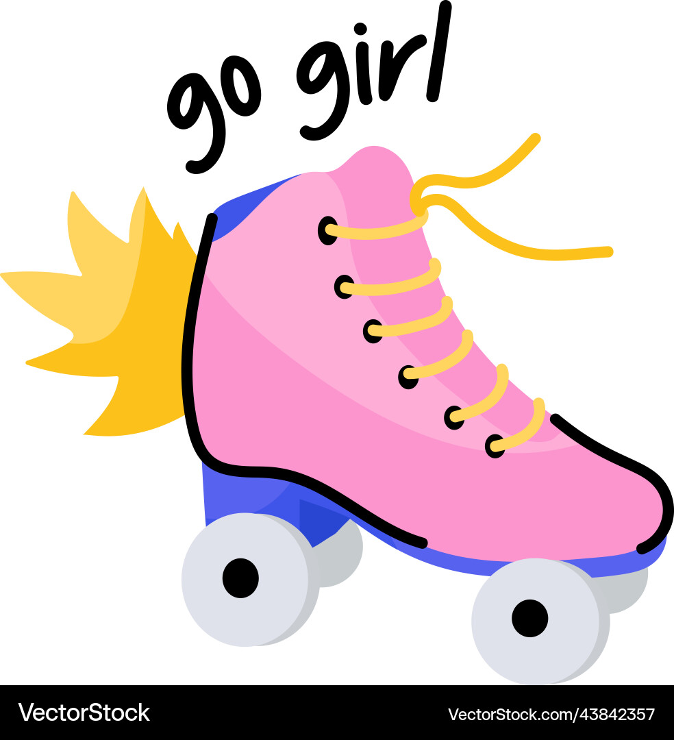 Skating shoe Royalty Free Vector Image - VectorStock