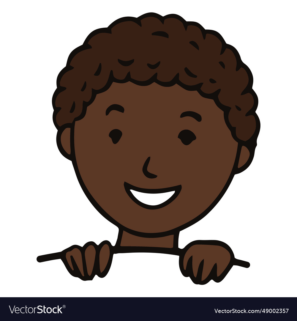 Smiling child flat Royalty Free Vector Image - VectorStock