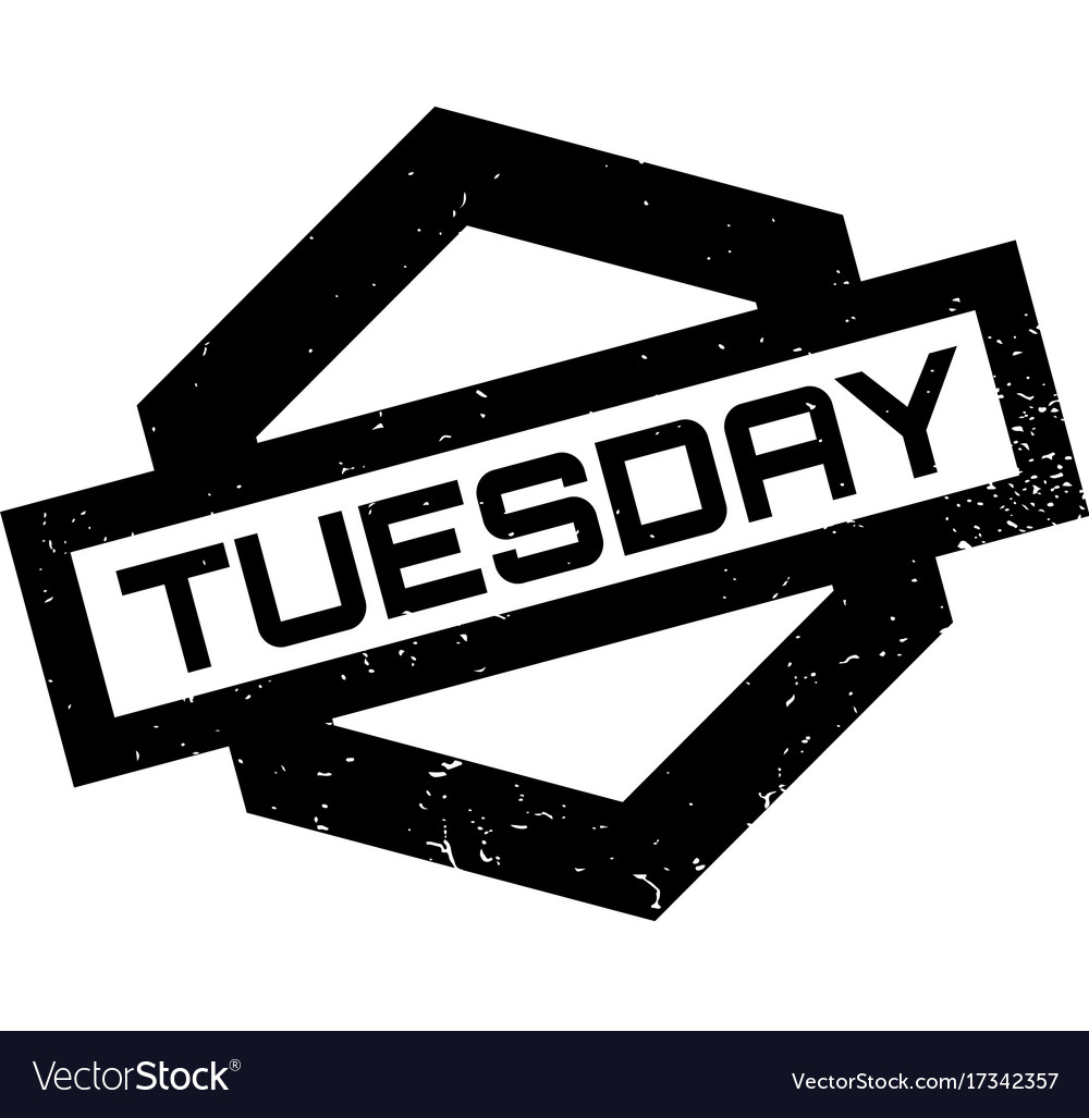 Tuesday rubber stamp Royalty Free Vector Image