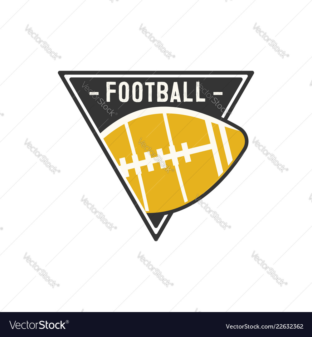 American football logo emblem usa sports badge vector image American football logo emblem usa sports badge