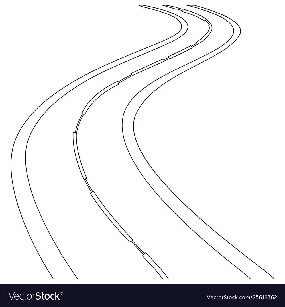 road path drawing