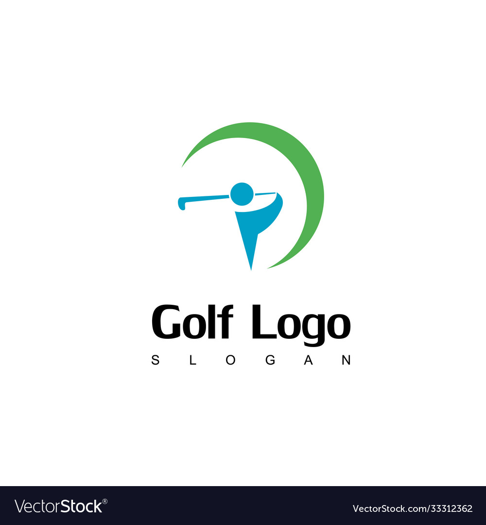 Golf logo design inspiration Royalty Free Vector Image