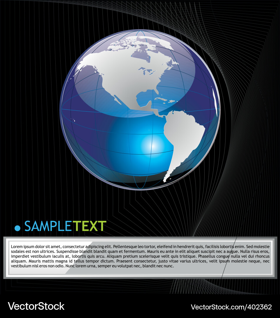 Planet earth background Royalty Free Vector Image