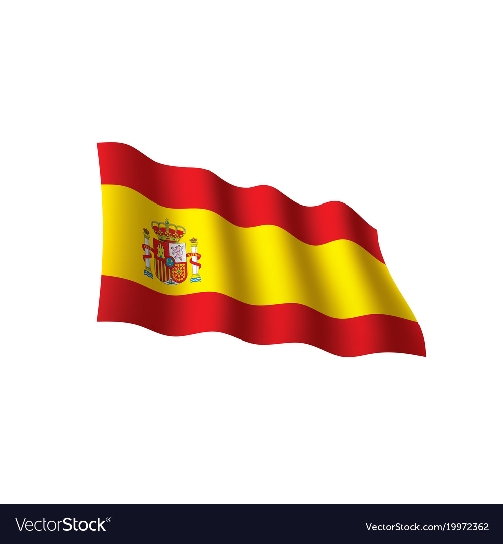 Spain flag Royalty Free Vector Image - VectorStock