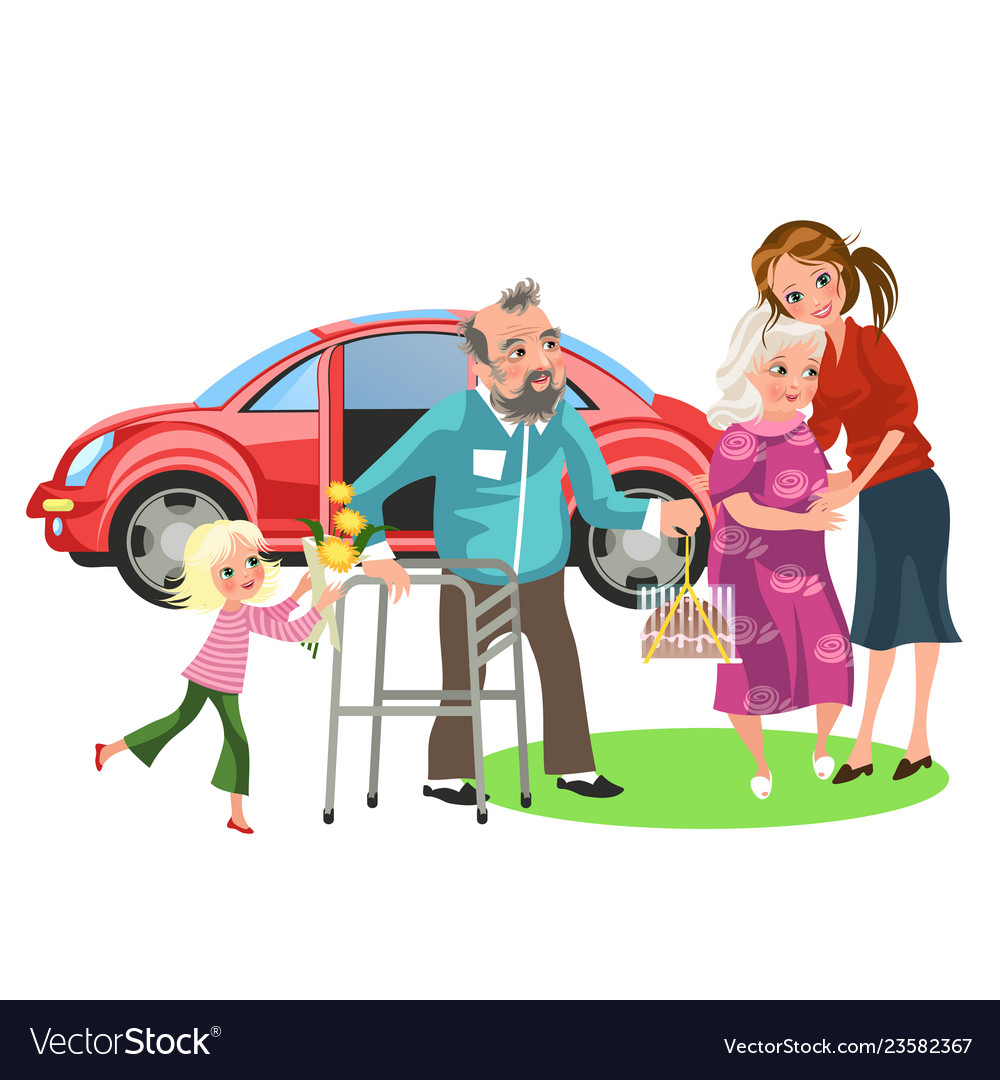 family helping each other clipart sun